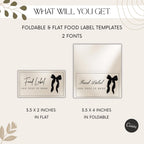 Black Bow Food Labels
