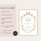 Floral Easter Brunch Invitation