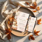 Elegant Boho Friendsgiving Dinner Invitation