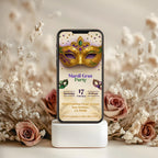 Masquerade Mardi Gras Party Invitation