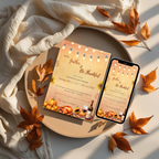 Rustic Thanksgiving Dinner Invitation