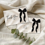 Black Bow Thank You Cards