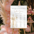 Gold Candle Baptism Seating Chart