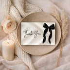 Black Bow Thank You Cards