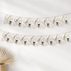 Black Bow Birthday Bunting Banner