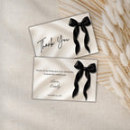 Black Bow Thank You Cards