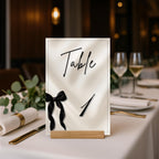 Black Bow Table Numbers 1-6