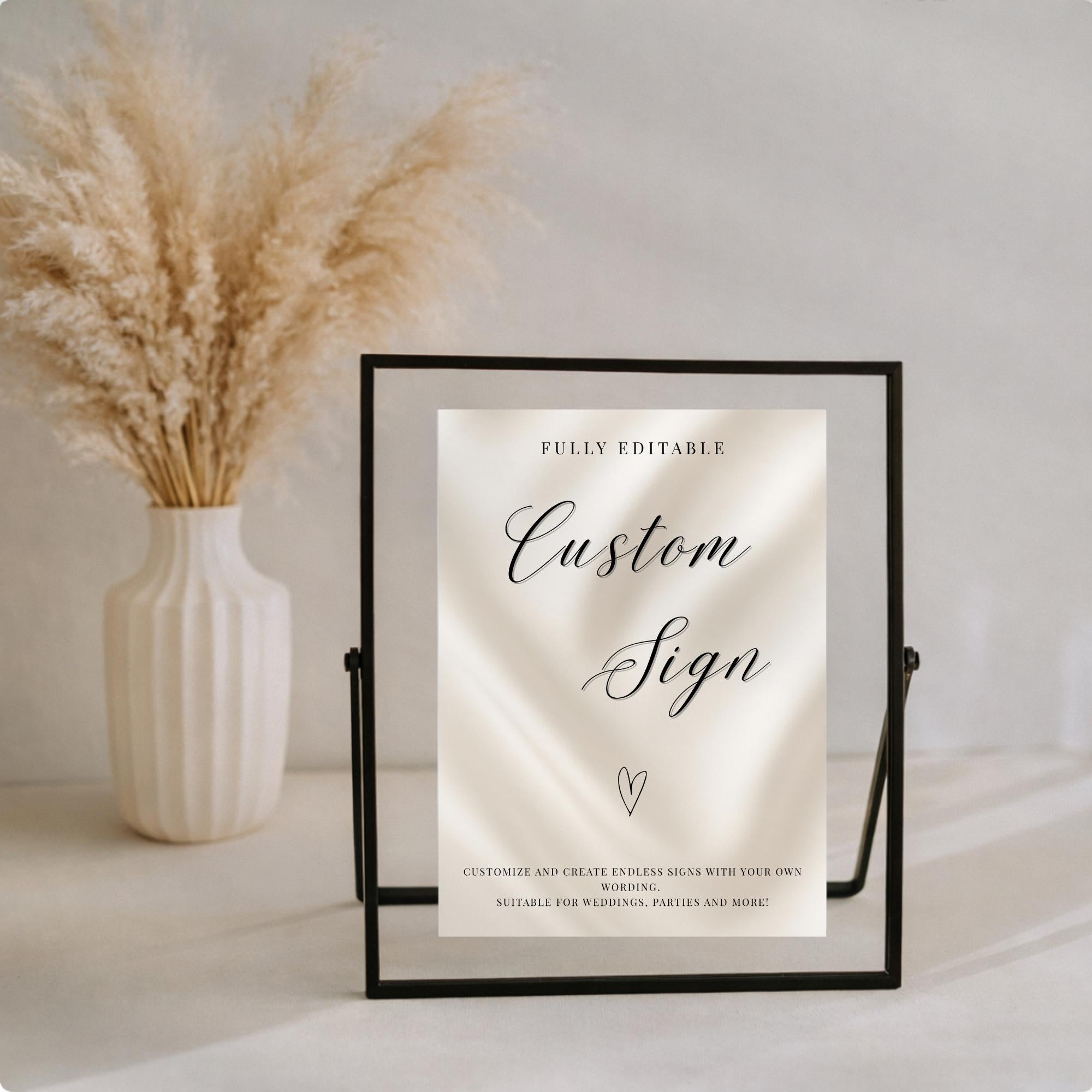 Elegant Gender Reveal Custom Sign