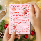 Santa Cocktail Friendsmas Party Invitation