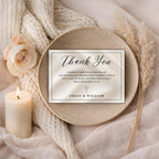 Elegant Gender Reveal Thank You Card