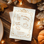 Handdrawn Friendsgiving Gathering Invitation