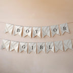 Elegant Gender Reveal Bunting Banner