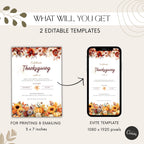 Autumn Thanksgiving Celebration Invitation