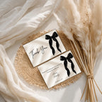 Black Bow Thank You Cards