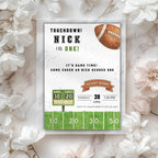 Touchdown Football 1st Birthday Invitation