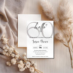 Minimal 60th Birthday Invitation