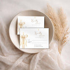 Gold Candle Baptism RSVP Card