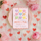 Candy Hearts Galentine's Party Invitation
