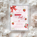 Berry First Birthday Invitation