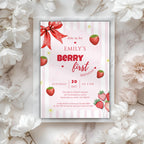 Berry First Birthday Invitation