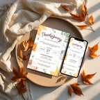 Pumpkin Thanksgiving Dinner Invitation