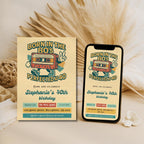 Retro 80s Cassette Tape 40th Birthday Invitation