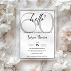 Minimal 60th Birthday Invitation