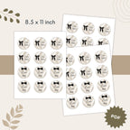 Elegant Gender Reveal Voting Stickers
