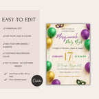 Masquerade Party Night Invitation