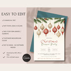 Ornament Christmas Dinner Party Invitation