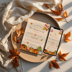 Pumpkin Fall Thanksgiving Dinner Invitation
