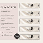 Black Bow Water Bottle Labels