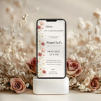 Elegant Wildflower Surprise Birthday Invitation
