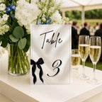 Black Bow Table Numbers 1-6