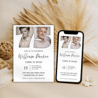 Photo Timeline 75th Birthday Invitation