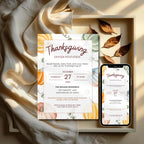 Pumpkin Thanksgiving Dinner Invitation