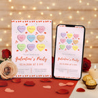 Candy Hearts Galentine's Party Invitation