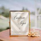 Elegant Gender Reveal Custom Sign