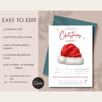 Santa Hat Christmas Party Invitation