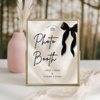 Black Bow Photo Booth Sign