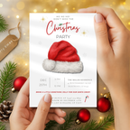 Santa Hat Christmas Party Invitation