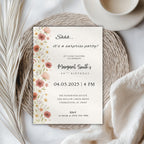 Elegant Wildflower Surprise Birthday Invitation