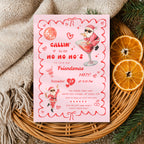 Santa Cocktail Friendsmas Party Invitation