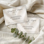 Elegant Gender Reveal Diaper Raffle Card