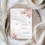 Watercolor Wildflower Birthday Brunch Invitation