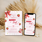 Berry First Birthday Invitation