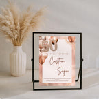 Rose Gold 50th Birthday Custom Sign