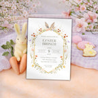 Floral Easter Brunch Invitation