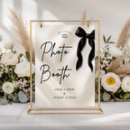 Black Bow Photo Booth Sign