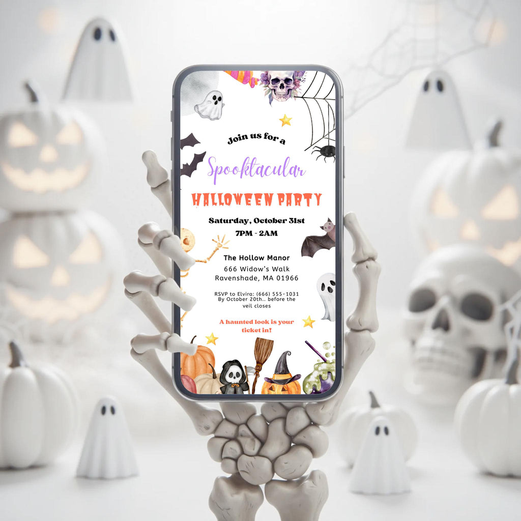 Halloween Party Invitation Spooky Theme